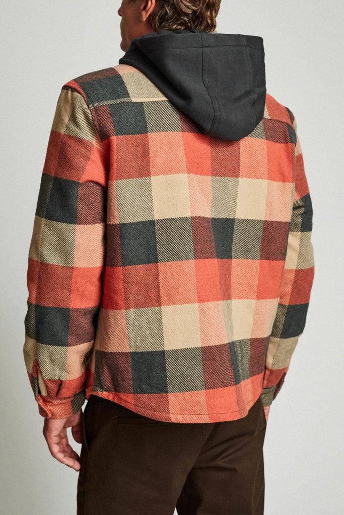 Brixton Bowery Jacket - Black/Red