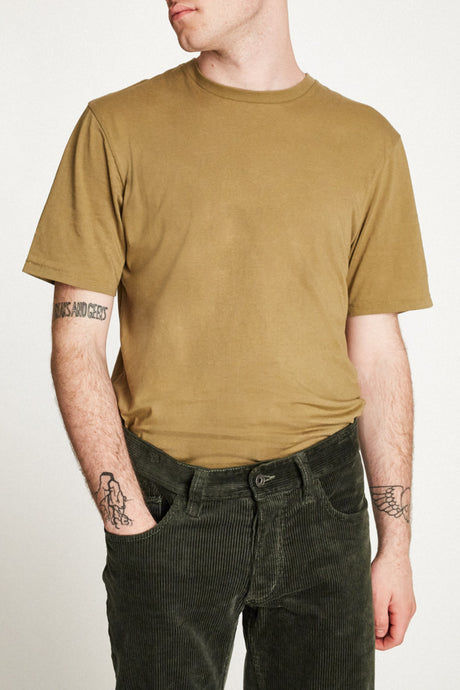 Basic S/S Premium Tee - Dusty Olive