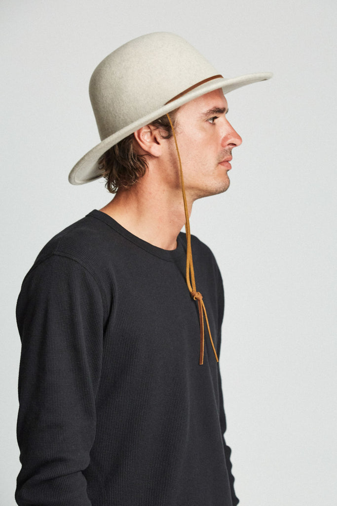 Brixton Tiller Hat - Heather Stone