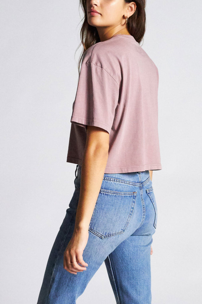 Brixton Amanda S/S Crop Tee - Mauve