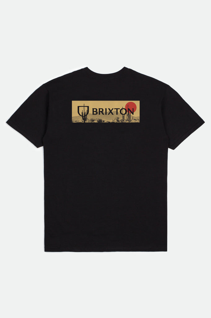 Brixton Alpha Block S/S Standard Tee - Black/Blonde