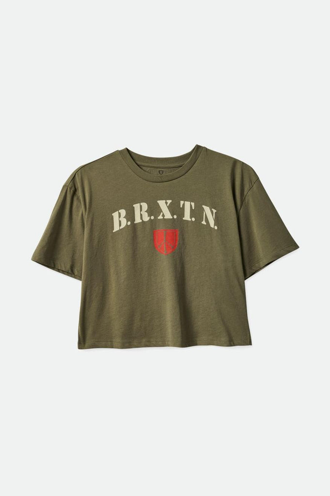 Brixton Peace Shield S/S Skimmer Tee - Olive Surplus