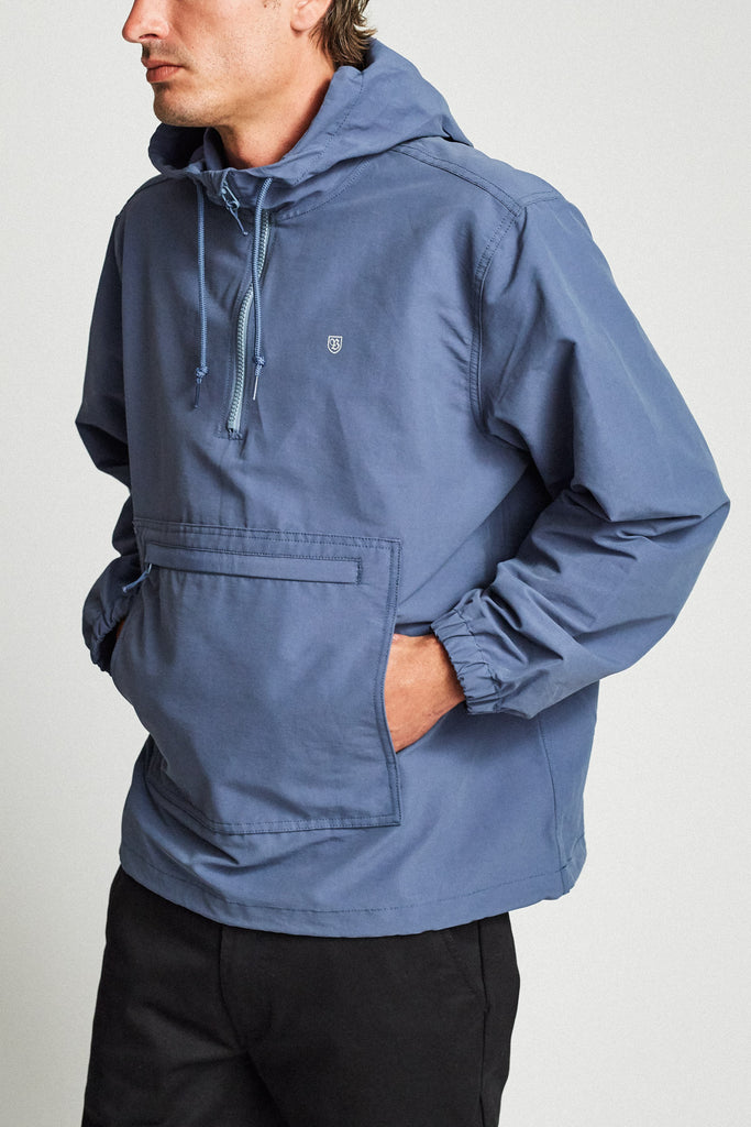 Brixton Patrol Anorak Jacket - Dusty Blue