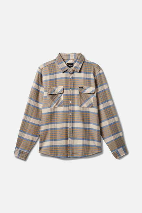 Bowery L/S Flannel - Whitecap/Sand/Blue Heaven