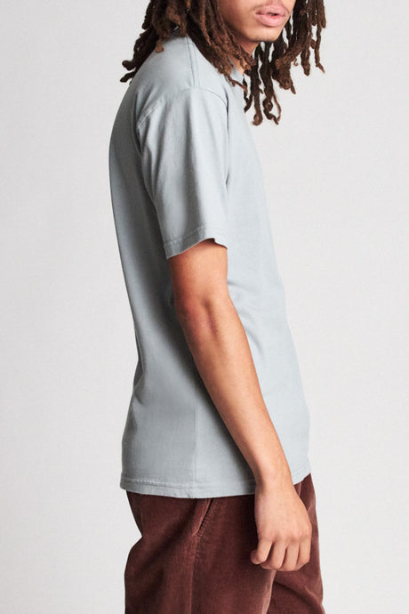 Basic S/S Standard Pocket Tee - Blue Stone