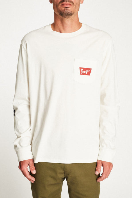 Banquet L/S Premium Tee - Off White