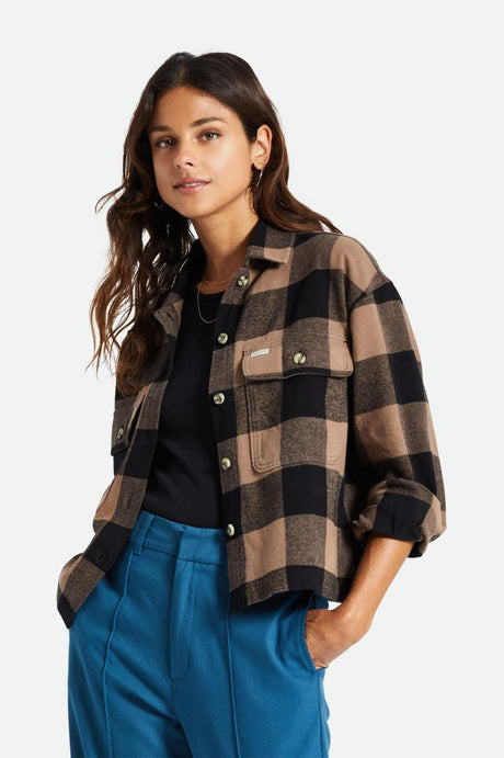 Bowery Women's L/S Flannel - Twig/Black