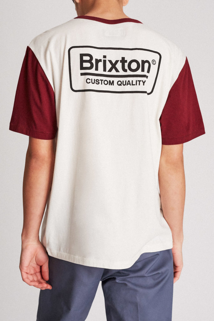 Brixton Palmer S/S Knit - Off White