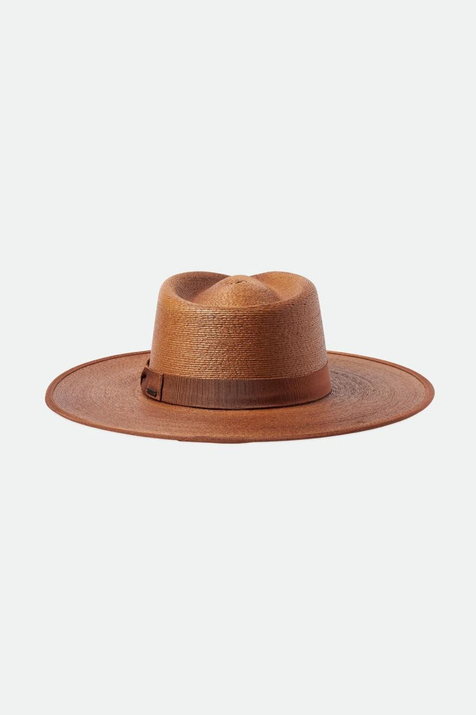 Brixton Jo Straw Rancher Hat - Coffee