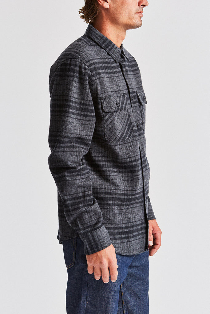 Brixton Bowery Chevy L/S Flannel - Bel Air Black