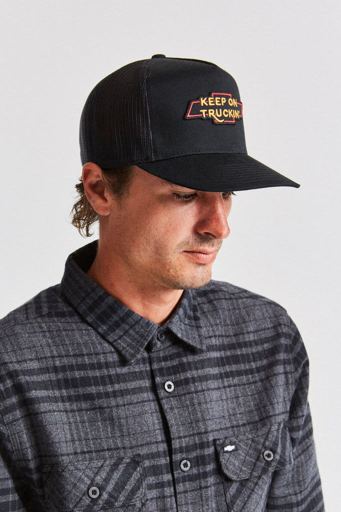 Brixton Truckin' High Profile Mesh Cap - Bel Air Black