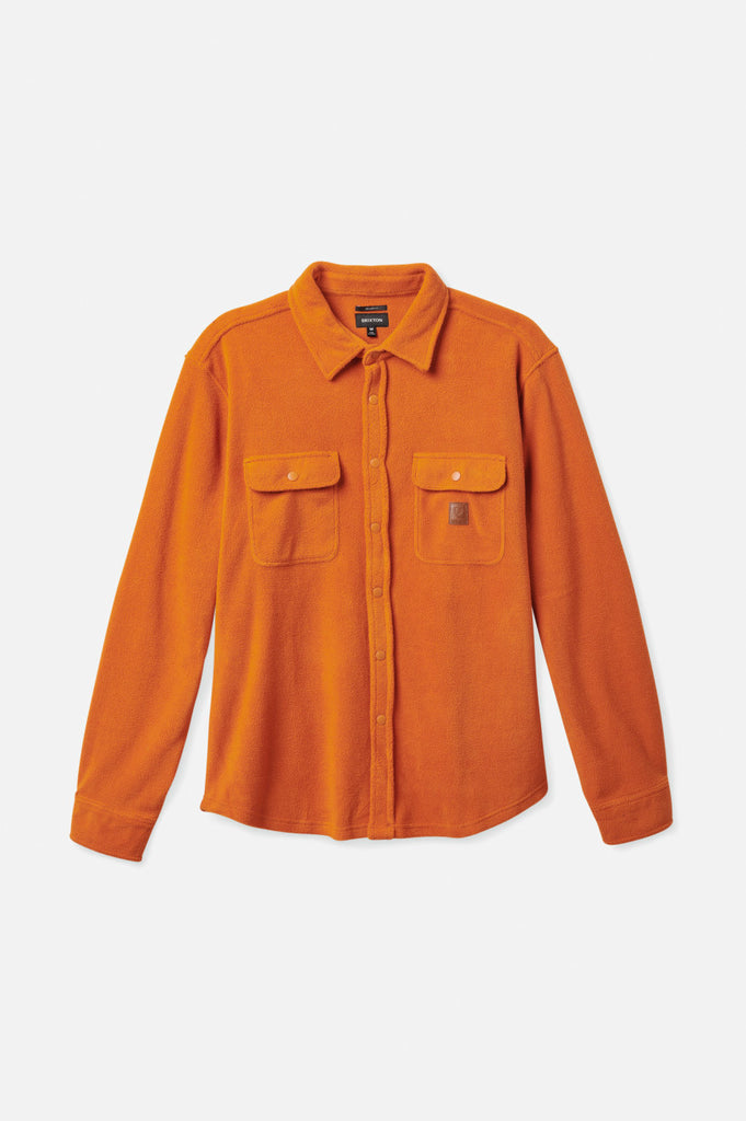 Brixton Bowery L/S Arctic Stretch Fleece - Burnt Orange
