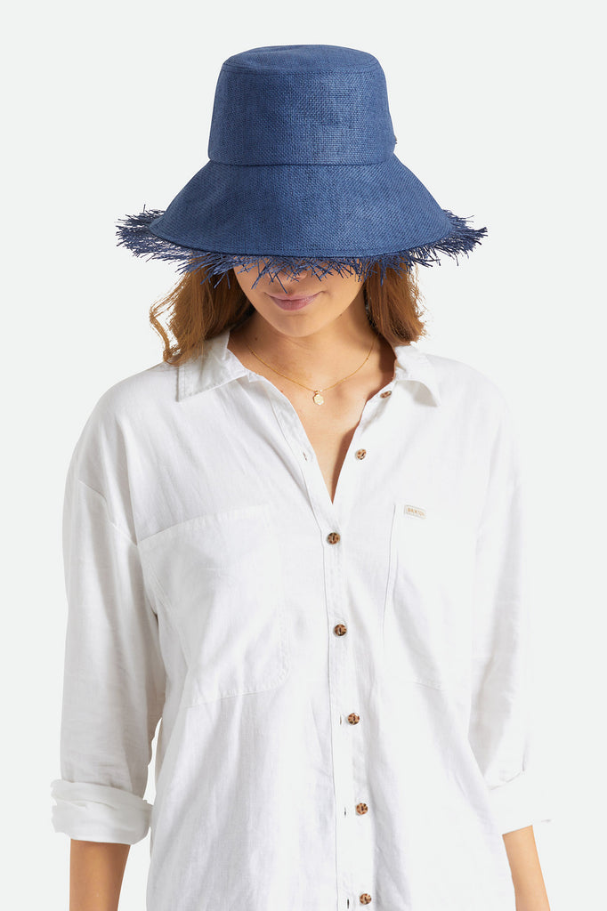 Brixton Alice Straw Bucket Hat - Joe Blue