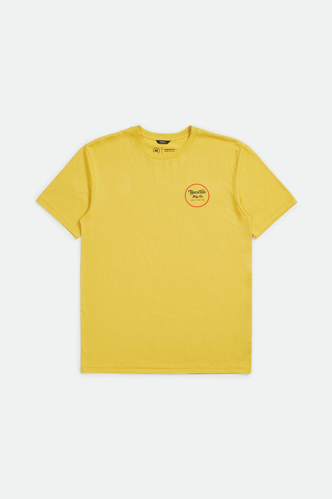 Brixton Wheeler II S/S Premium Tee - Sunset Yellow