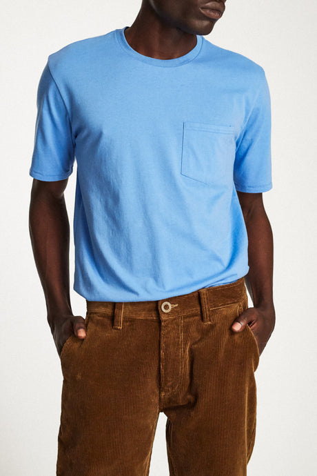 Basic S/S Pocket Tee - Washed Royal