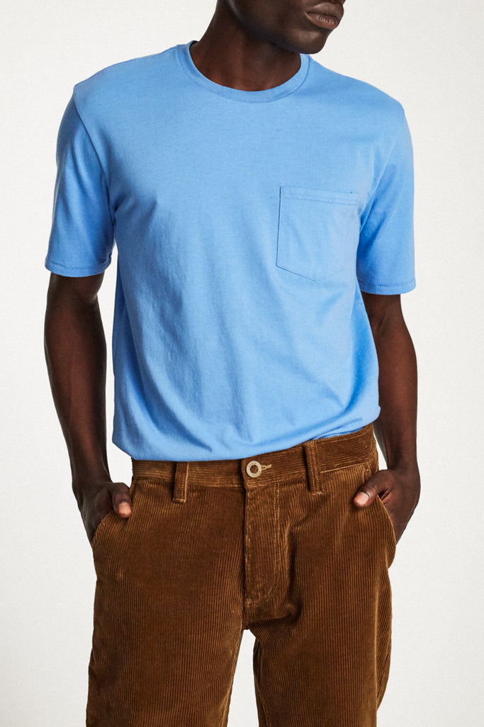 Brixton Basic S/S Pocket Tee - Washed Royal