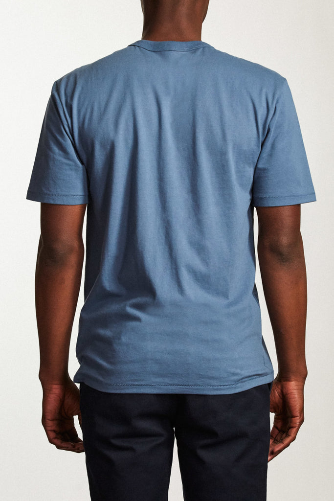 Brixton Basic S/S Henley - Dusty Blue