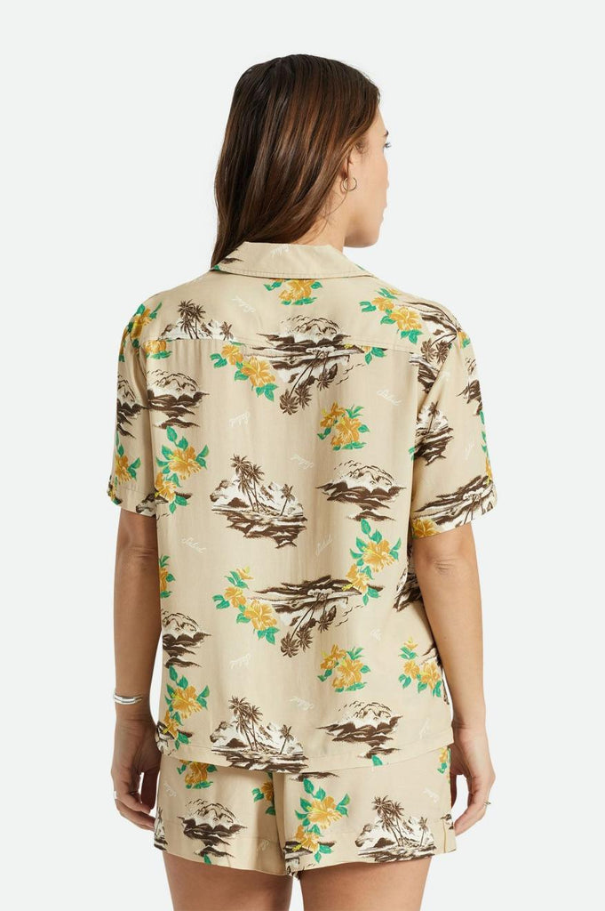 Brixton Bunker Paradise S/S Woven Shirt - Safari