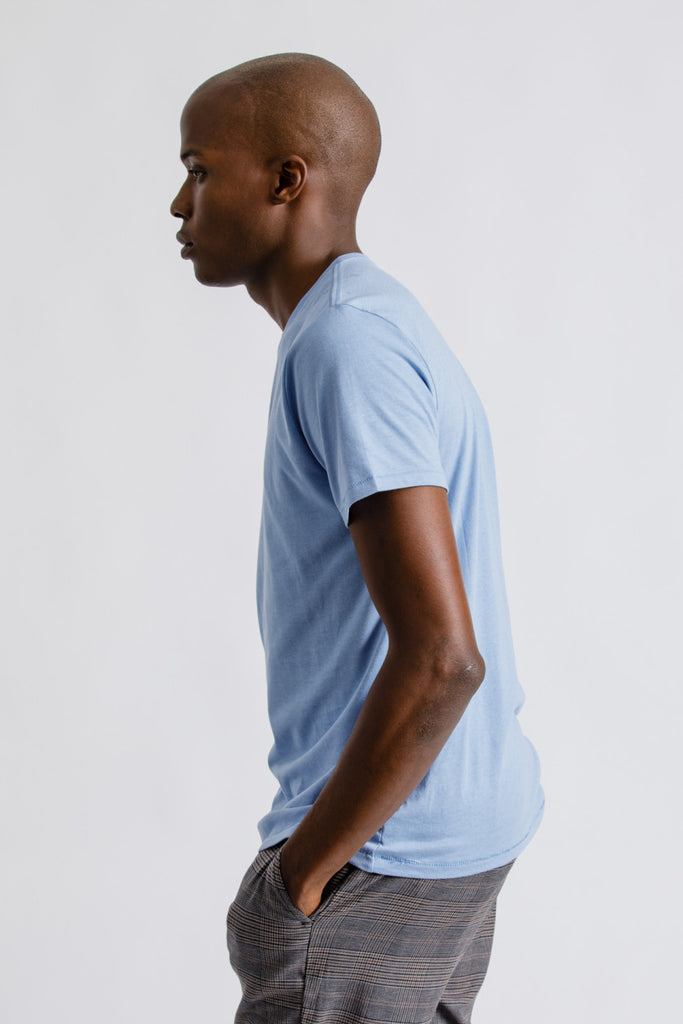 Brixton Basic S/S Premium Tee - Casa Blanca Blue