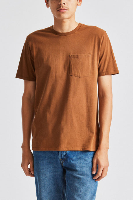 Basic S/S Pocket Tee - Bison