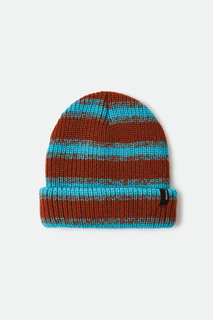 Brixton Heist Chunky Beanie - Caramel/Teal