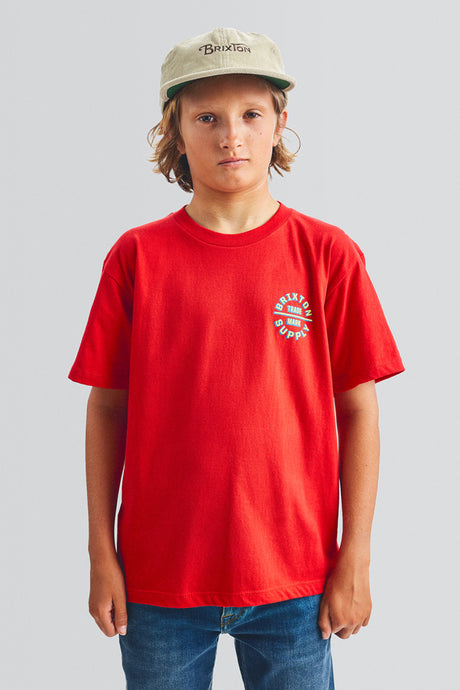 Boys Oath II S/S Standard Tee -  Red