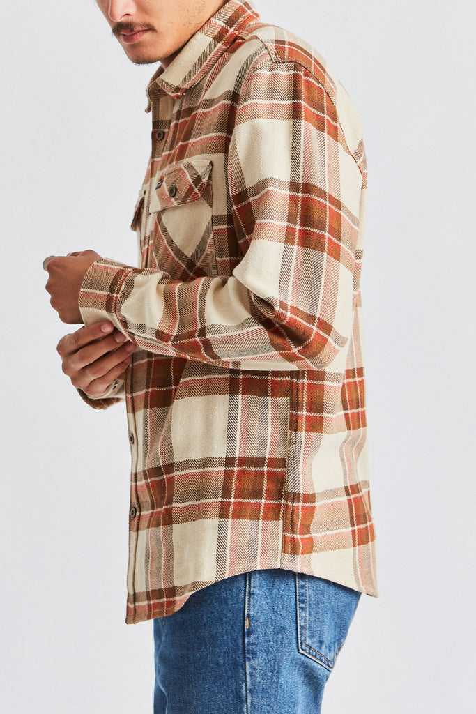 Brixton Bowery L/S Flannel - Dove