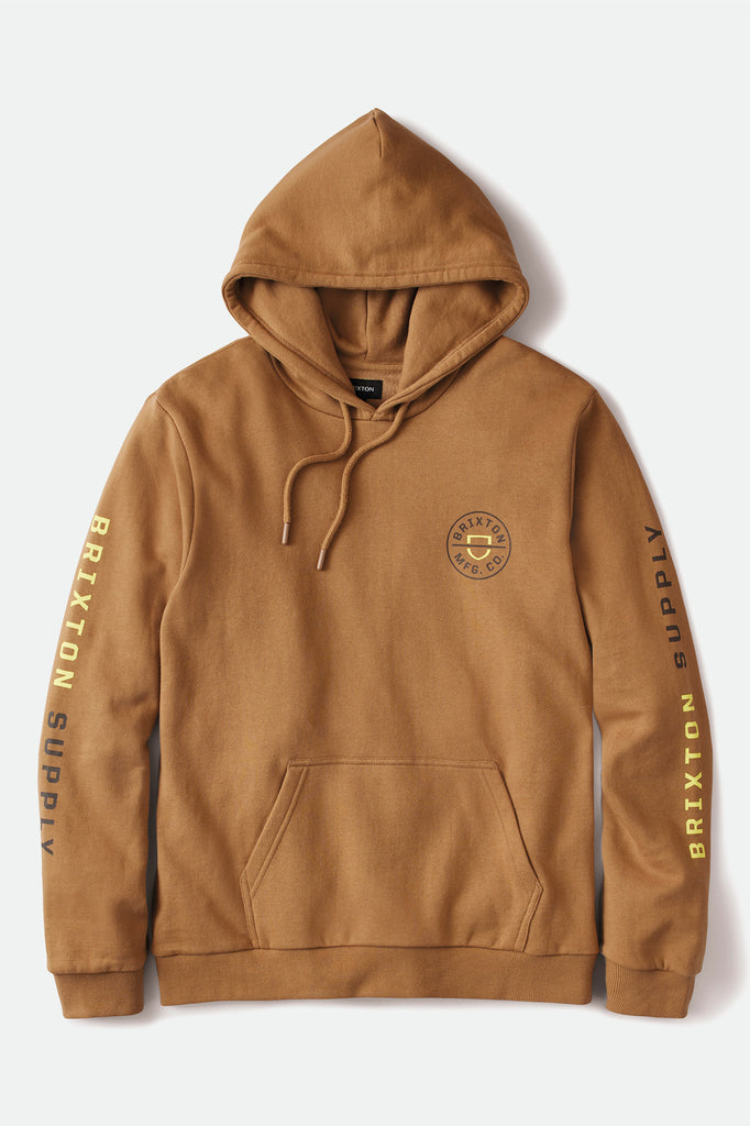 Brixton Crest Hood - Mojave/Deep Brown/Limelight