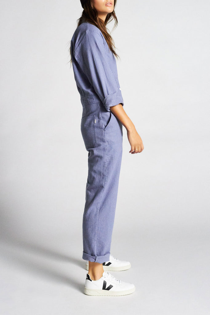 Brixton Albion Coverall - Washed Navy