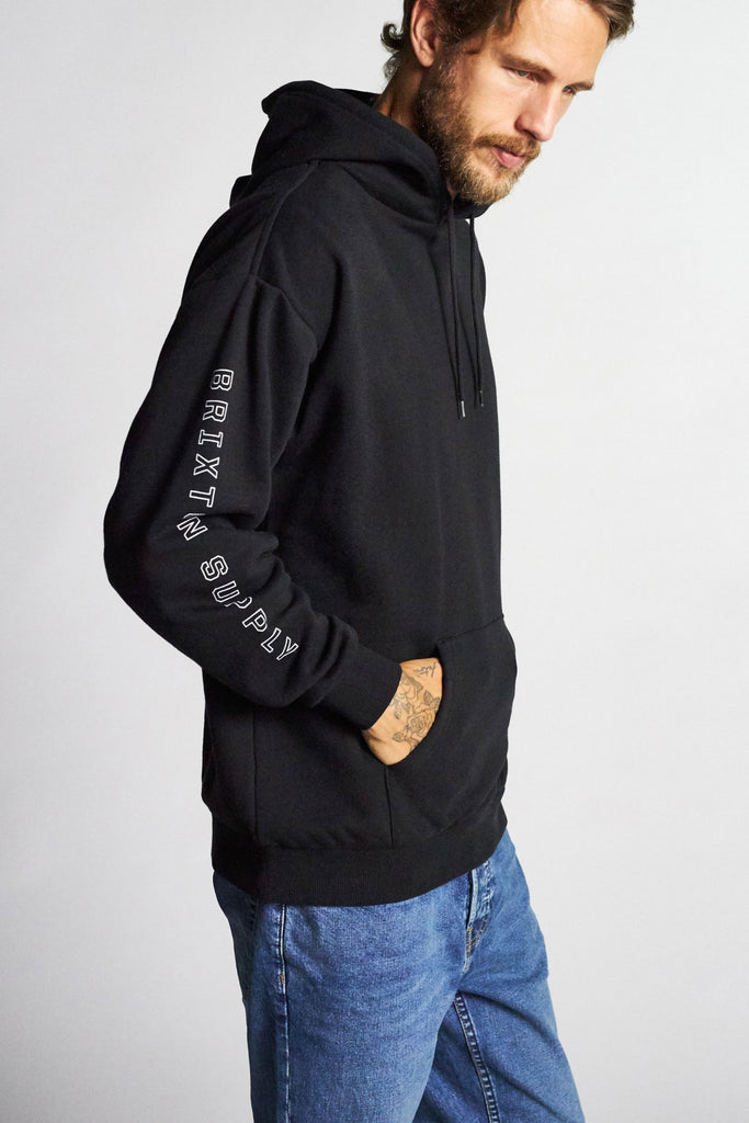 Brixton Oath IV INTL Hood Fleece - Black/White