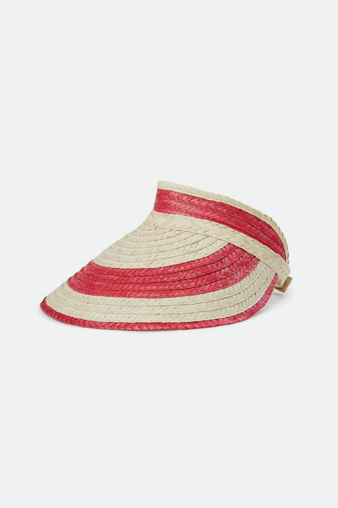 Brixton Bondi Visor - Tan/Scarlet