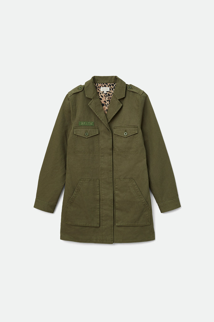 Women's Quardro Jacket - Military Olive - Front Side