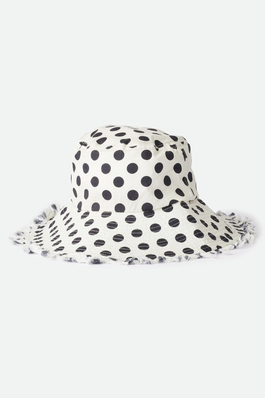 Lisbon Packable Bucket Hat - White/Black