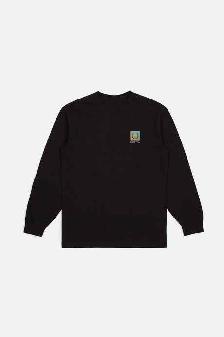 Beta Split L/S Standard Tee - Black