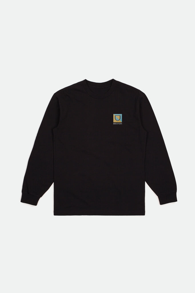 Brixton Beta Split L/S Standard Tee - Black