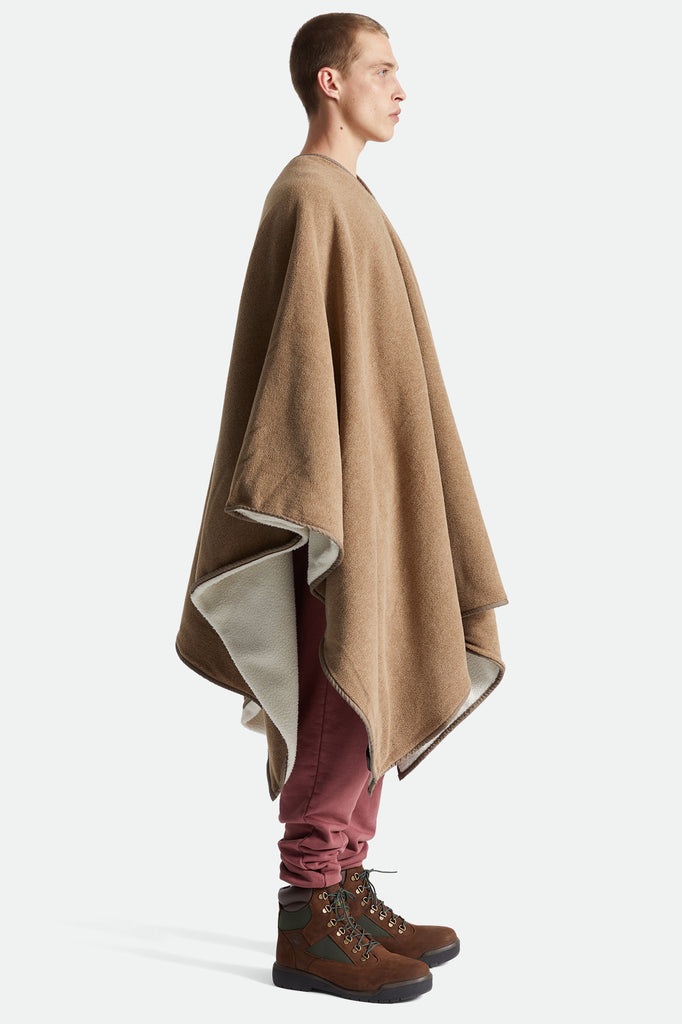 Brixton Bowery Poncho - Oatmeal