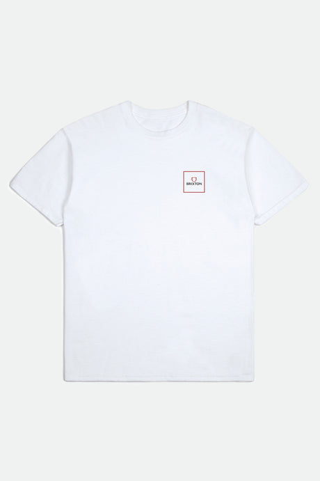 Alpha Block S/S Standard Tee - White