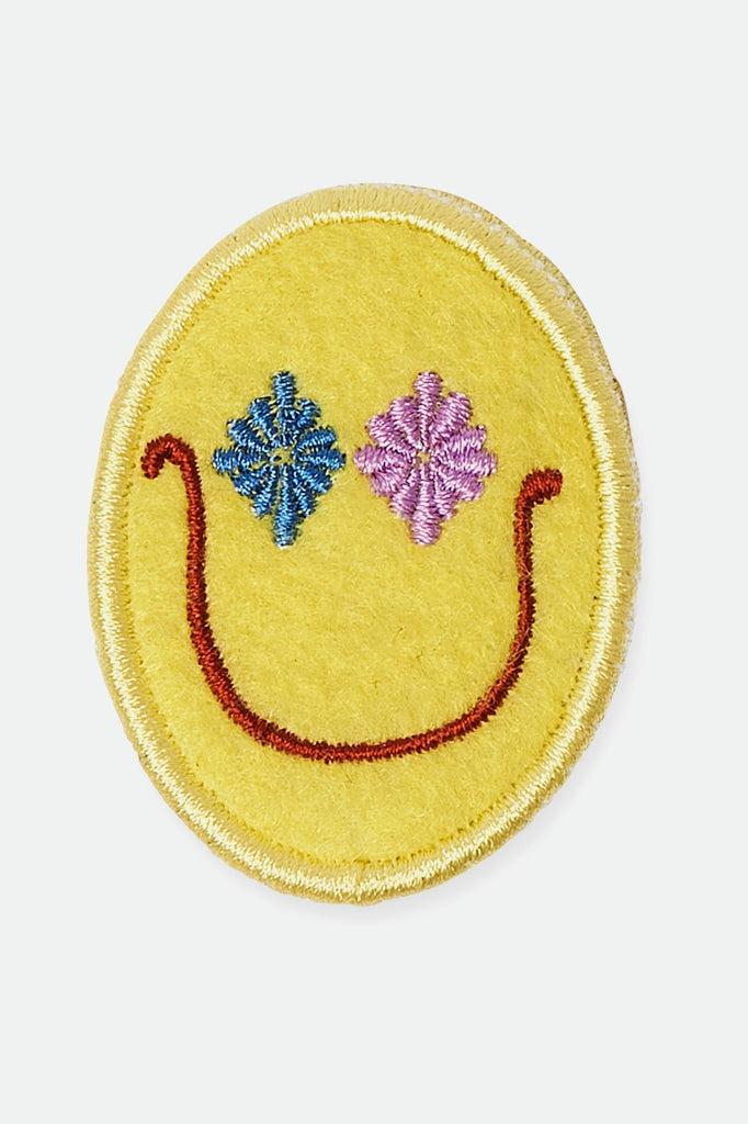 Brixton Smile King Velcro Patch - Limelight