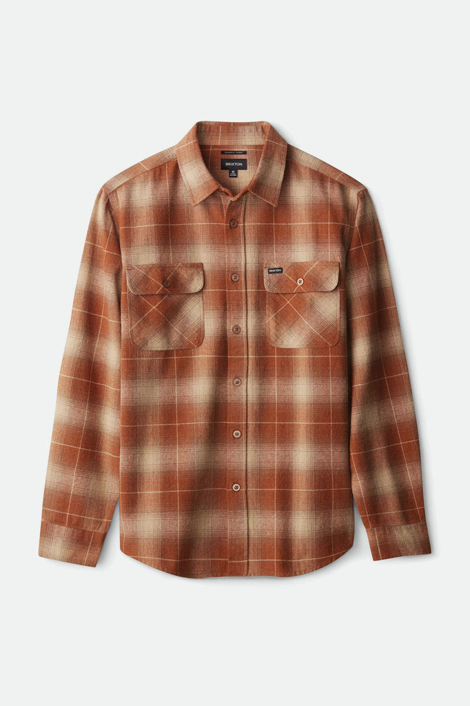 Brixton Bowery L/S Flannel - Copper