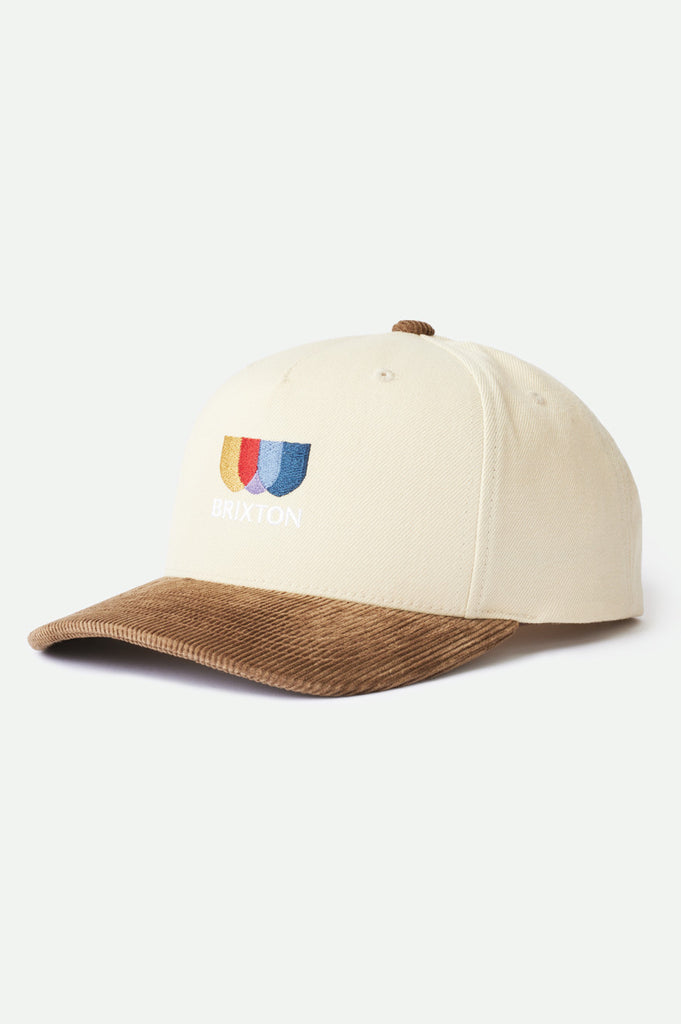 Brixton Alton Embroidered MP Snapback - Ivory/Toffee