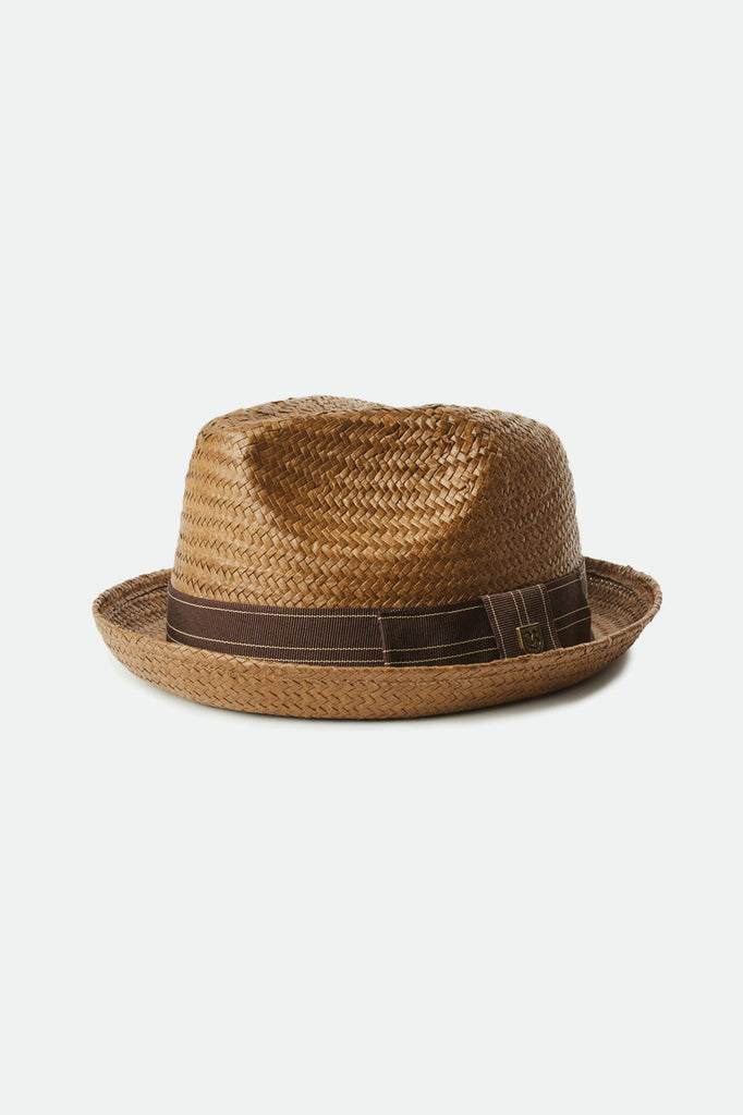 Brixton Castor Fedora - Sepia/Brown