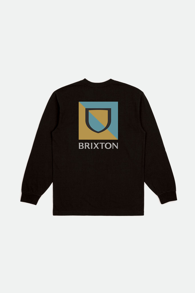 Brixton Beta Split L/S Standard Tee - Black