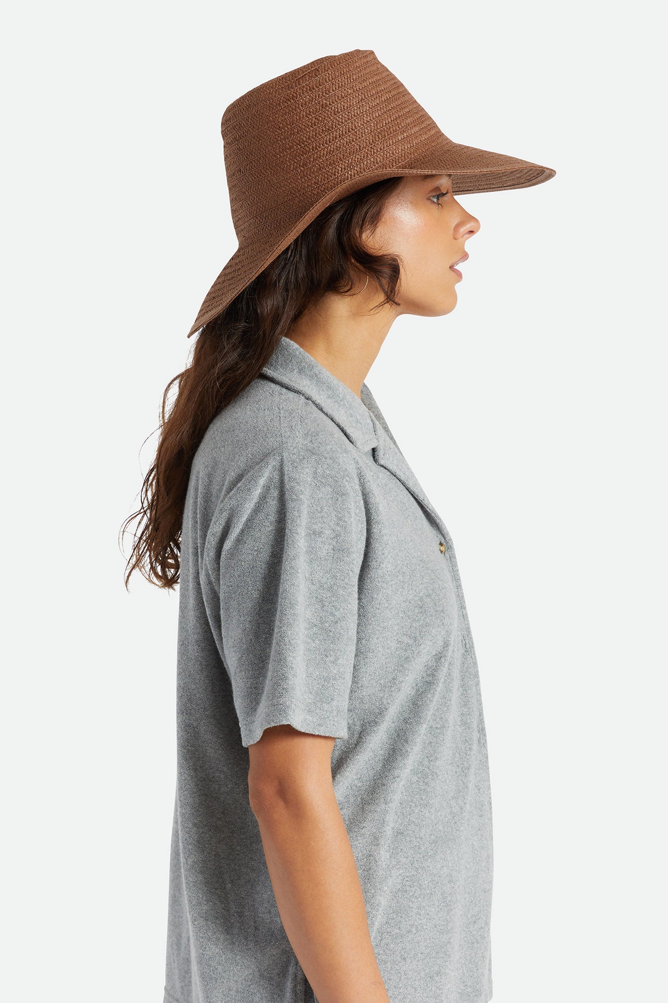 Women's Napa Sun Protection Straw Hat - Brown – Brixton Canada