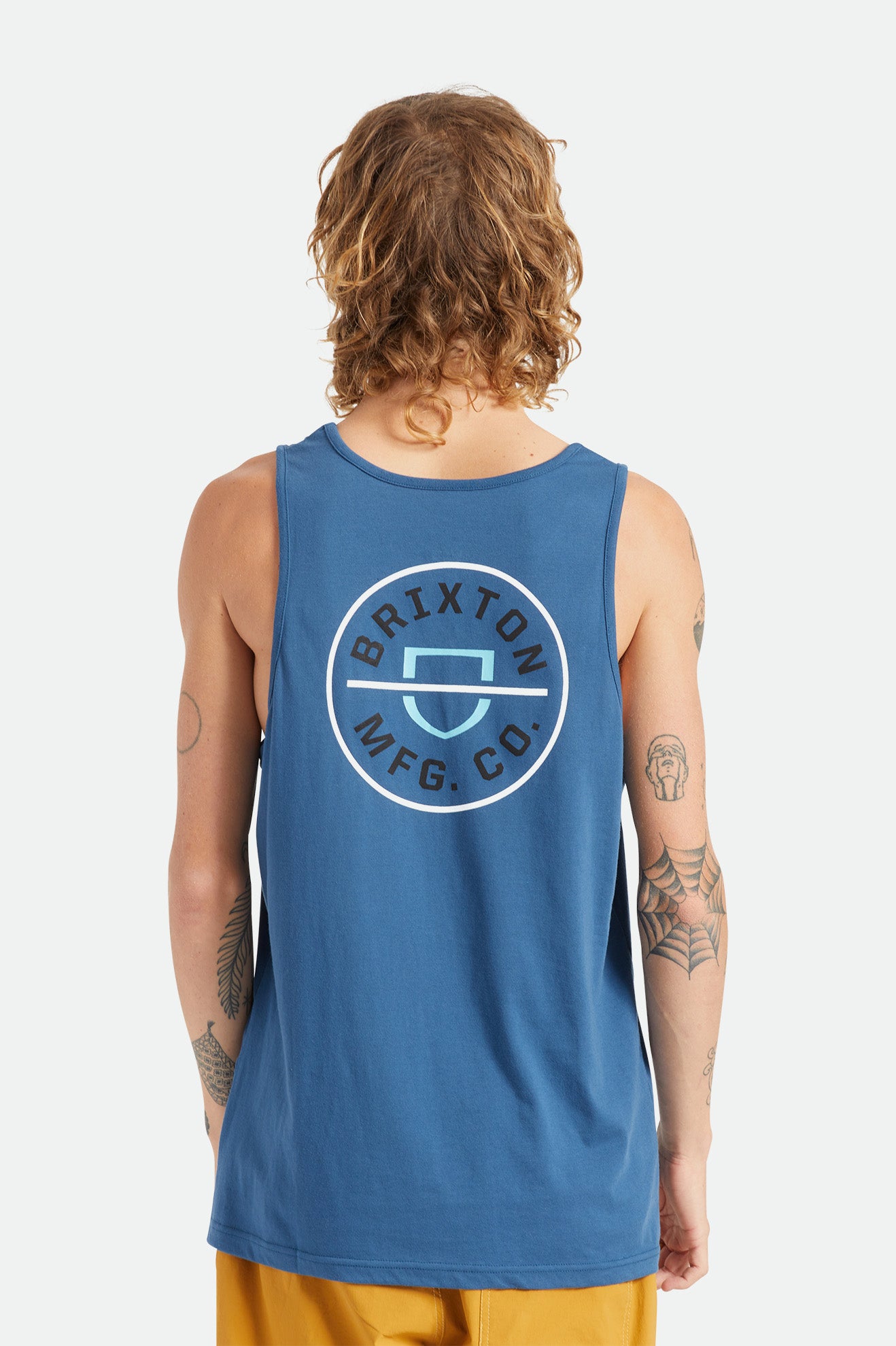 Mens Tops  Brixton Crest Tank Crimson • TheGreenerBlue