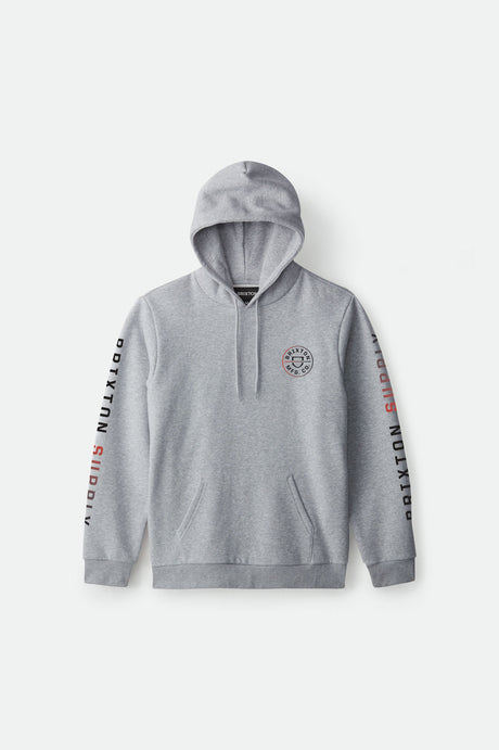 Crest Hood Fleece - Heather Grey/Apricot Jam Gradient