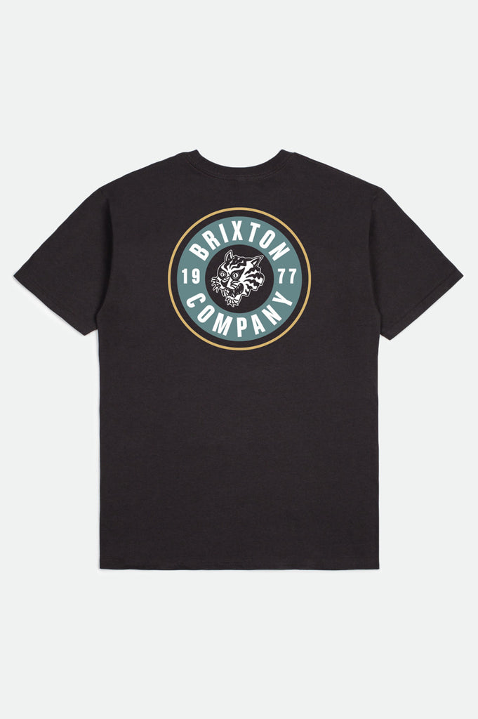 Brixton Rage S/S Standard Tee - Washed Black