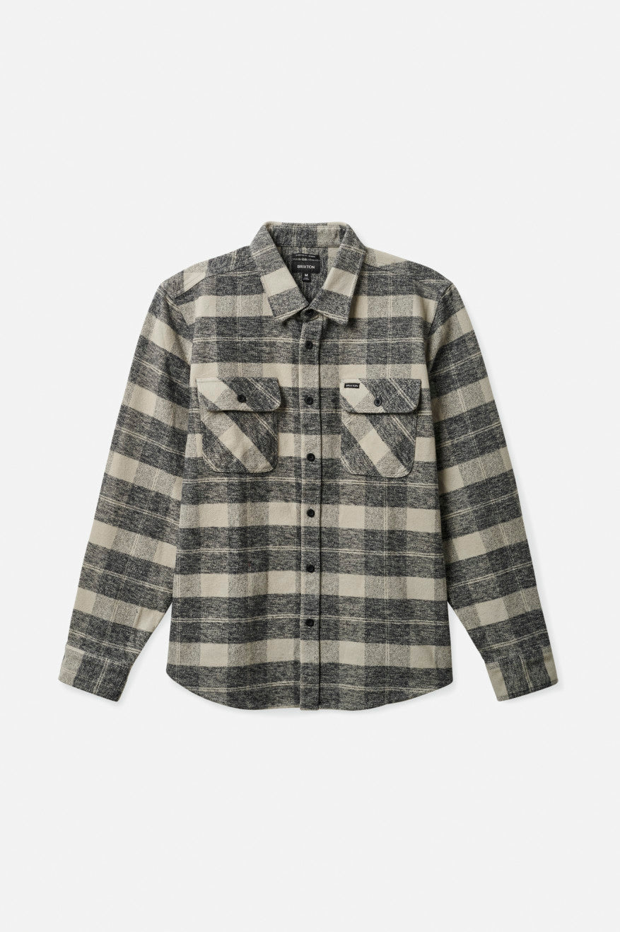 Bowery Heavyweight L/S Flannel - Black/Charcoal