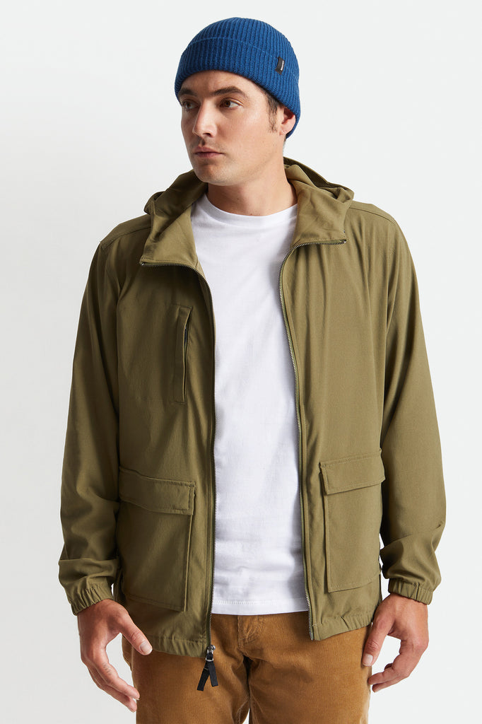 Brixton Utility Parka Jacket - Military Olive