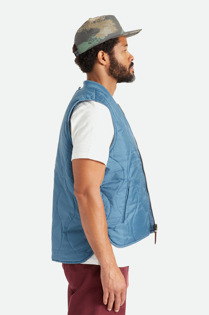 Brixton Abraham Reversible Vest - Indie Teal