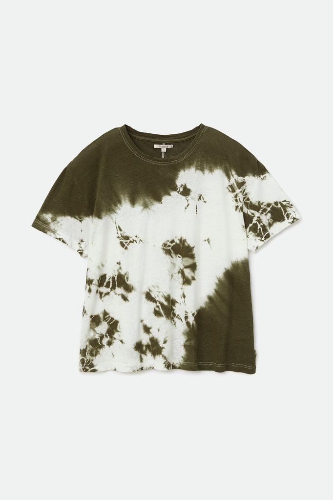 Women's Montauk Oversized Tee - Military Olive - Front Side